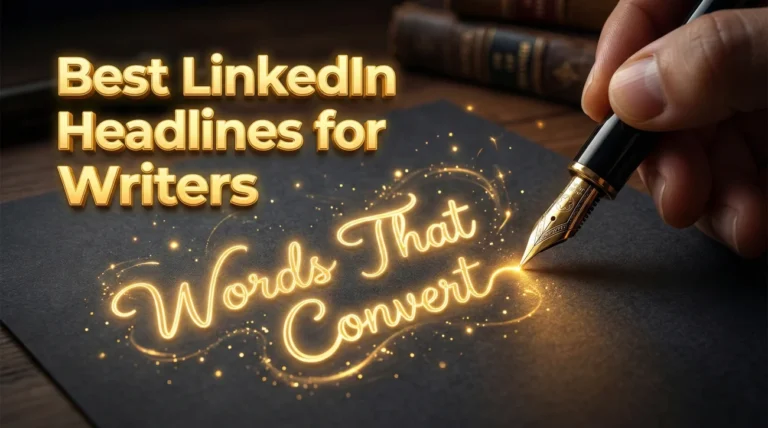 Best LinkedIn Headlines for Content Writers & Copywriters
