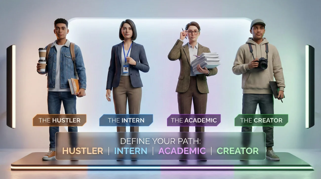 Four Student Archetypes Hustler Intern Academic Creator