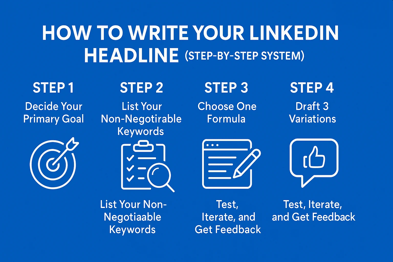 How To Write Your LinkedIn Headline