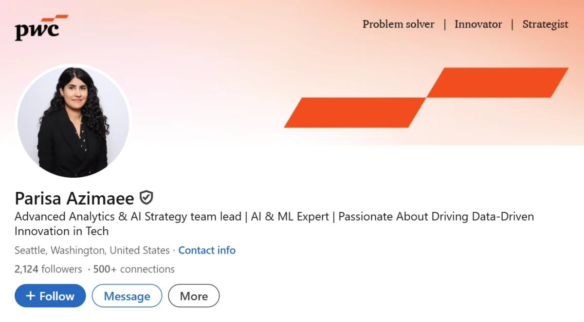 LinkedIn Headline Example For Advanced Analytics