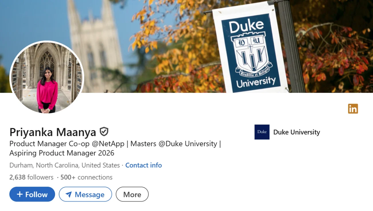 LinkedIn Headline Example For Aspiring Product Manager