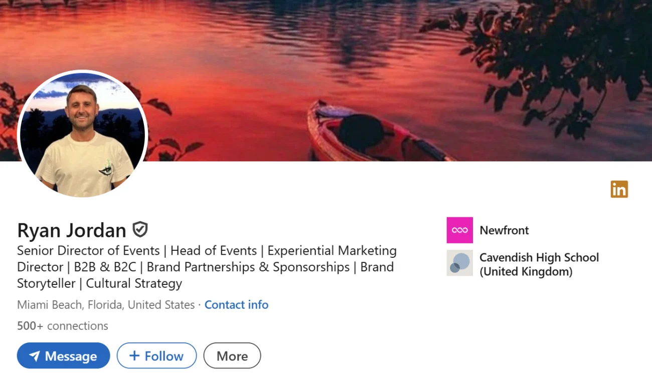 LinkedIn Headline Example For B2C