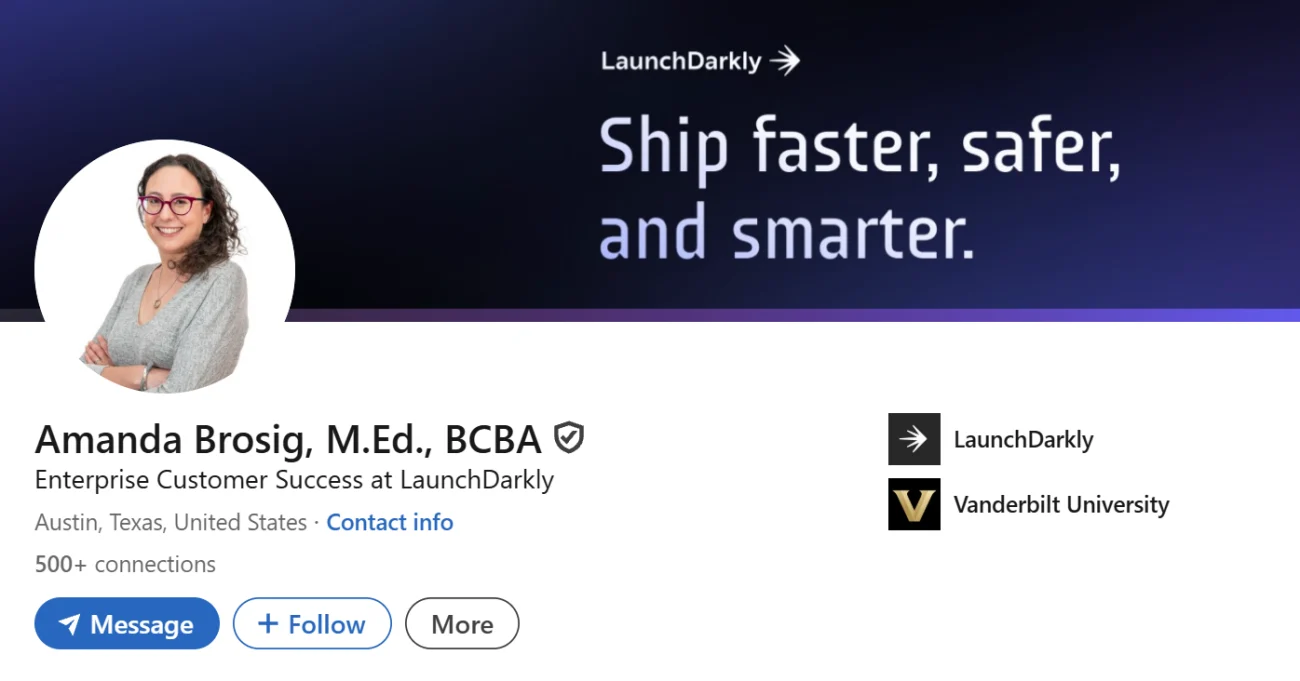 LinkedIn Headline Example For Enterprise Customer Success