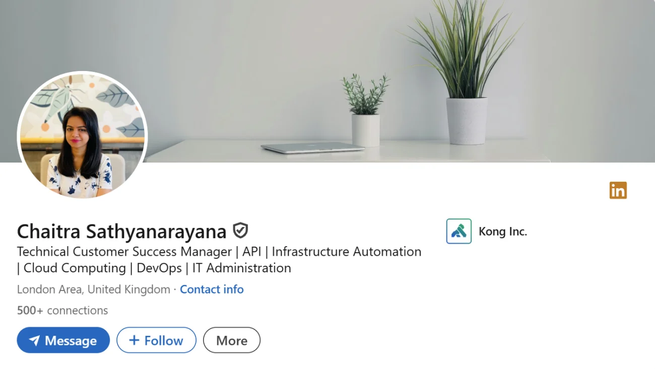 LinkedIn Headline Example For Technical Customer Success Manager