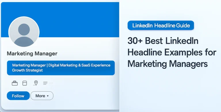 LinkedIn Headline for Marketing Manager: Stop Being Invisible