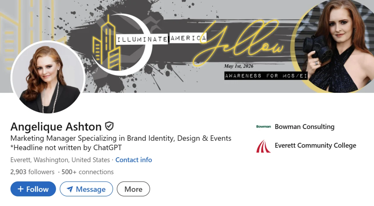 LinkedIn Headline For Marketing Manager Example 1