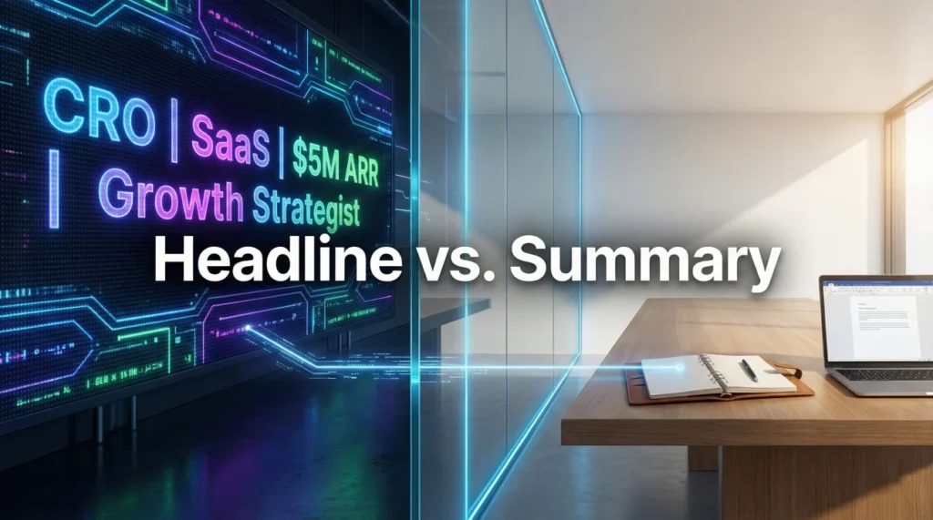 LinkedIn Headline Vs Summary