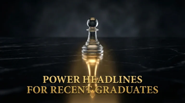 Power Headlines for Recent Graduates (Entry Level Job Seekers)