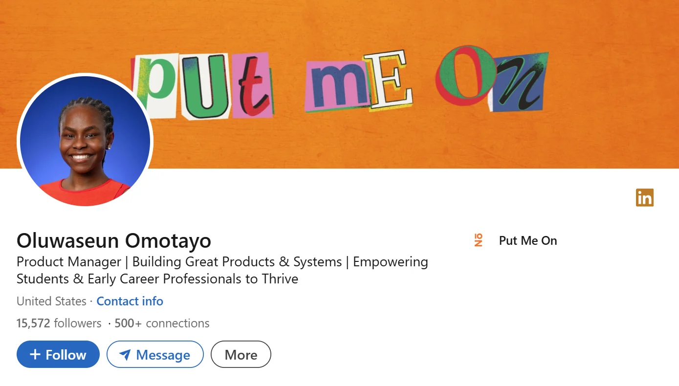 Product Manager LinkedIn Profile Examples