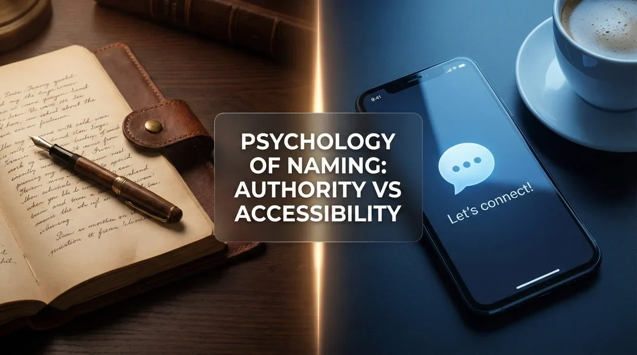 The Psychology Of Naming Visualizing Authority Vs Accessibility