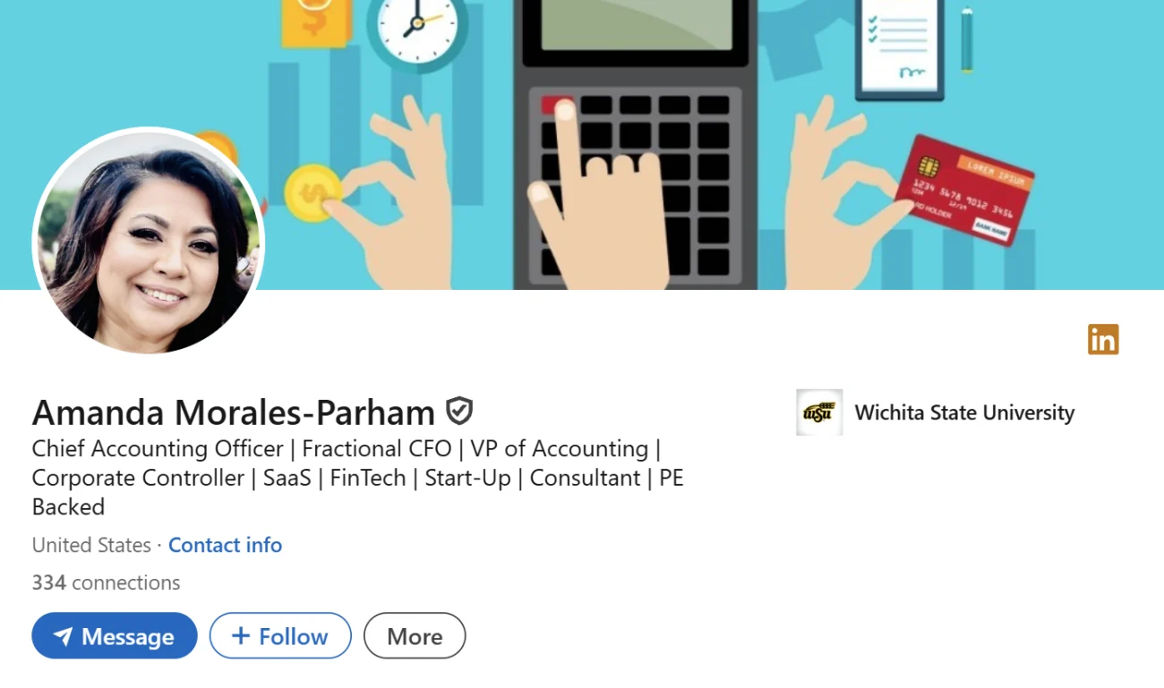 LinkedIn Headline Example For Accounting Manager