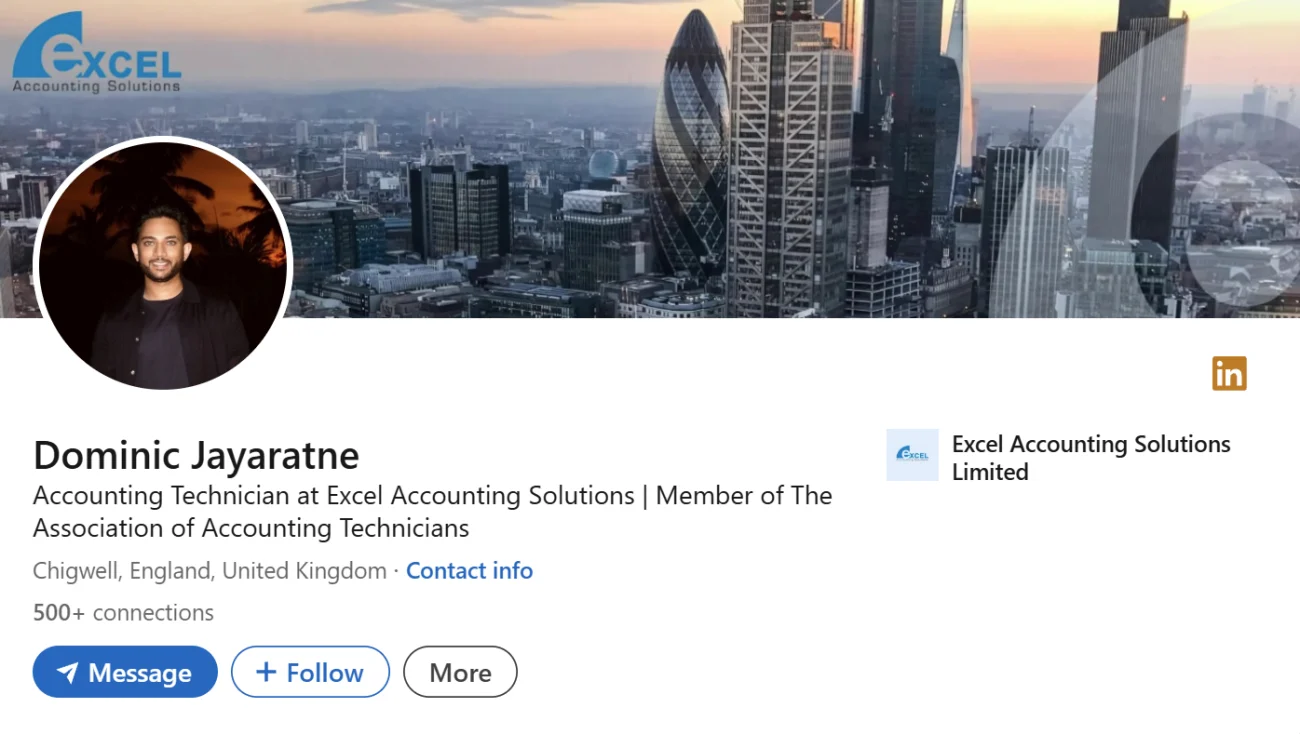 LinkedIn Headline Example For Accounting Technician