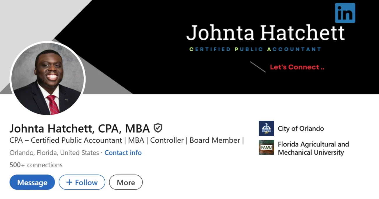 LinkedIn Headline Example For CPA Certified