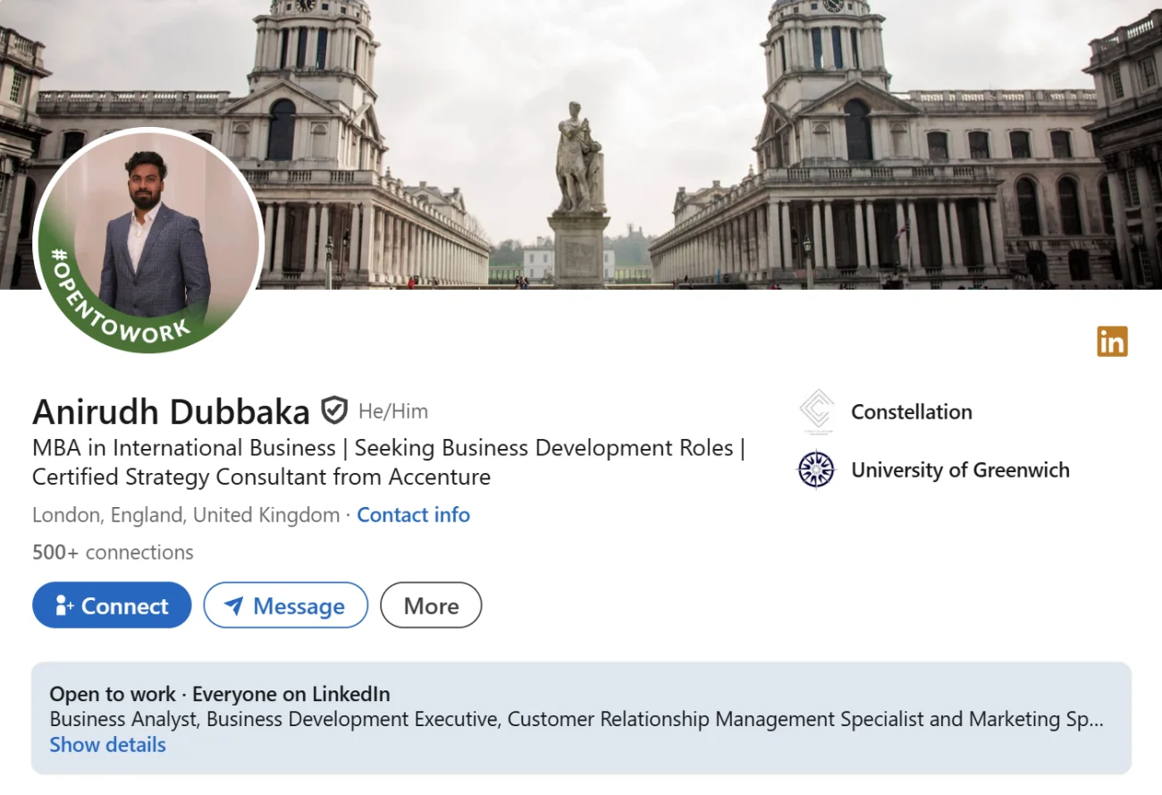 LinkedIn Headline Example For Consultants & Advisors