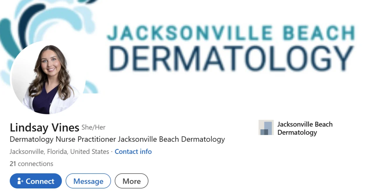 LinkedIn Headline Example For Dermatology Nurse Practitioner