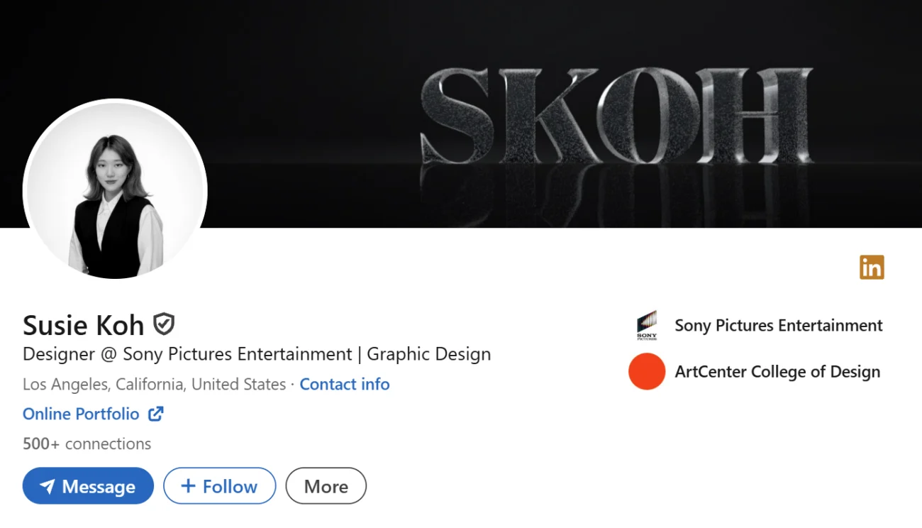 LinkedIn Headline Example For Graphic Design