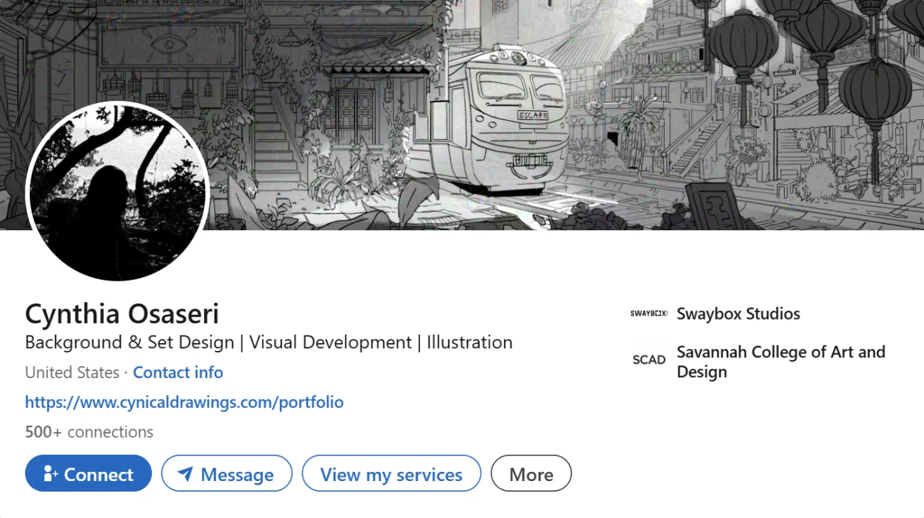 LinkedIn Headline Example For Illustration & Art