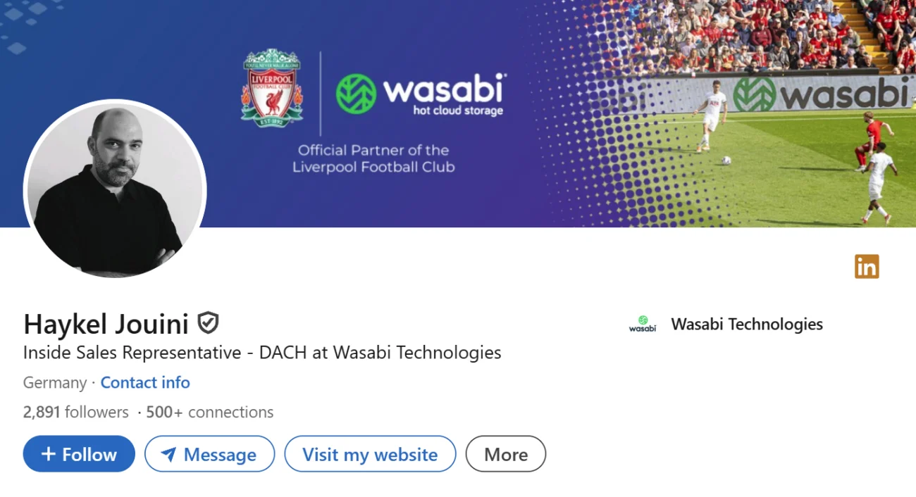 LinkedIn Headline Example For Inside Sales