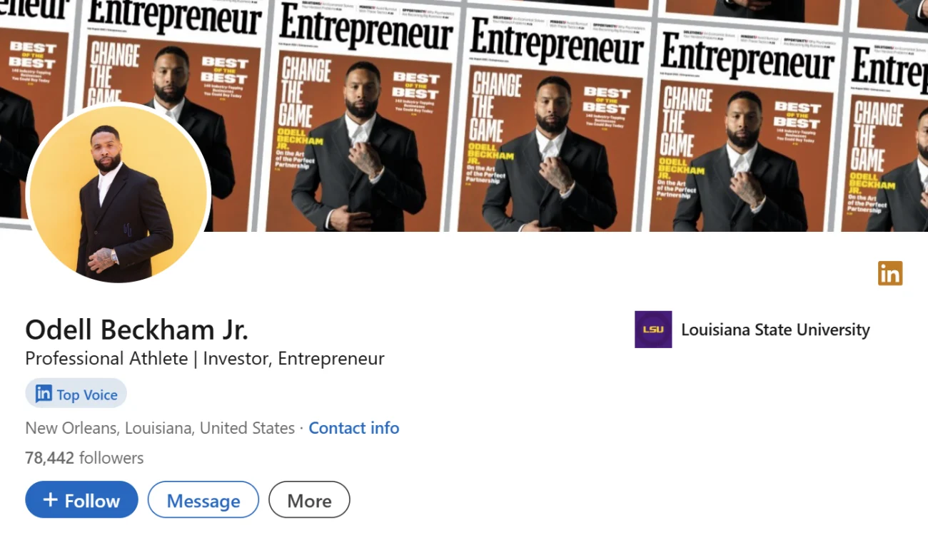 LinkedIn Headline Example For The Serial Entrepreneur