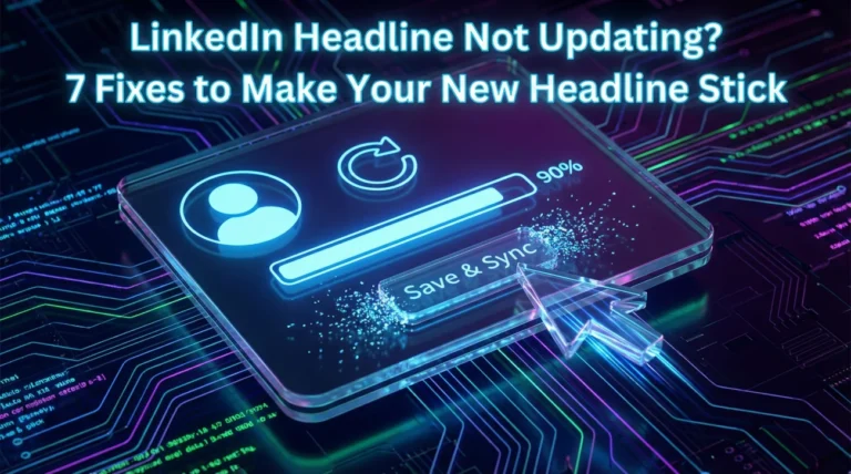 LinkedIn Headline Not Updating? 7 Fixes to Make Your New Headline Stick