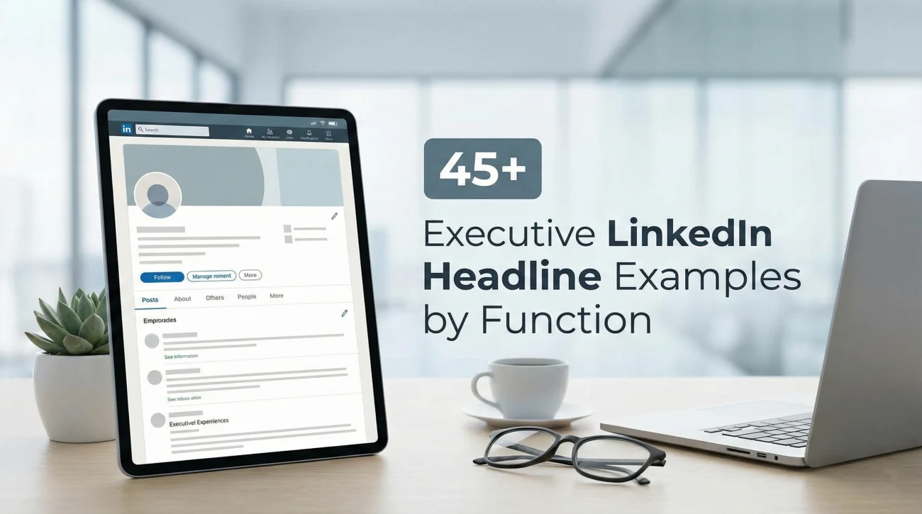45+ Executive LinkedIn Headline Examples By Function