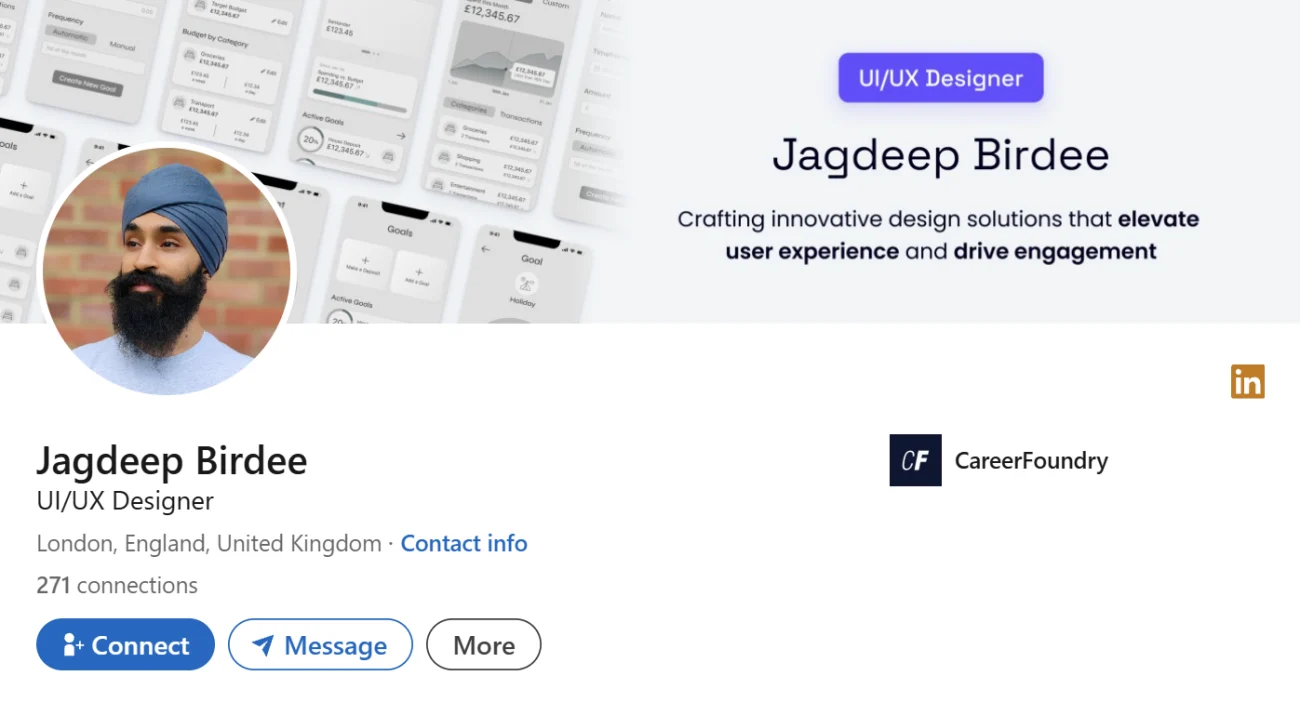 LinkedIn Headline Example For Designer