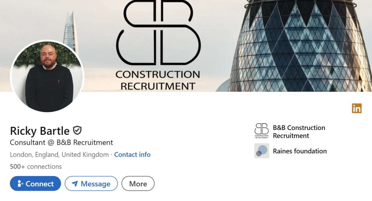 LinkedIn Headline Example For Single Value Statements