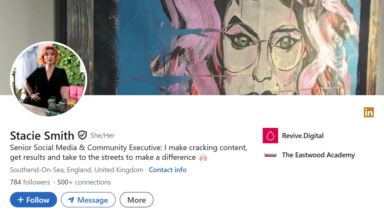 LinkedIn Headline Example For Transformation Focused Headlines