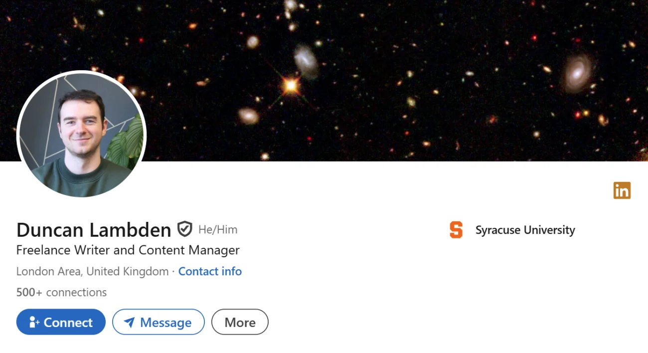 LinkedIn Headline Example For Content Manager