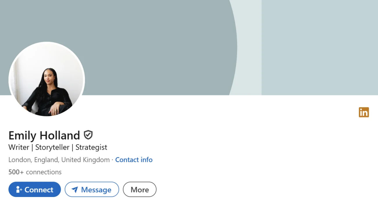 LinkedIn Headline Example For Copywriter
