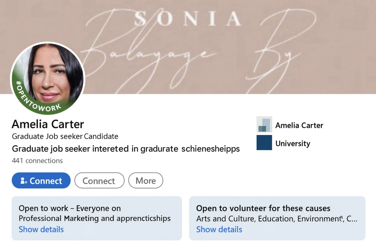LinkedIn Headline Example For The Unemployed