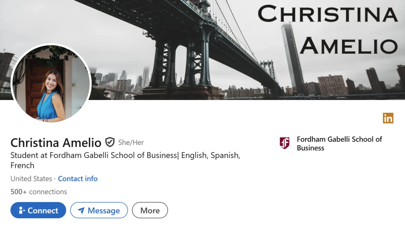 LinkedIn Headline Example By Major