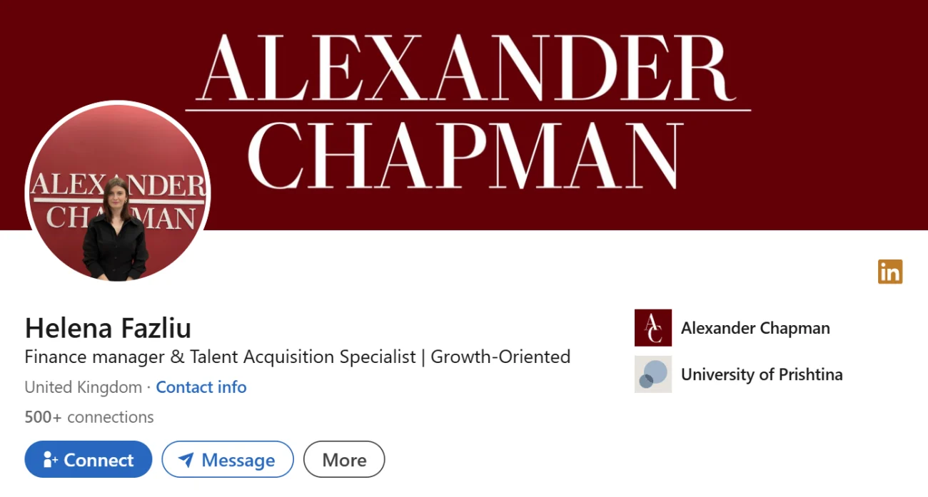LinkedIn Headline Example For Financial Analysts