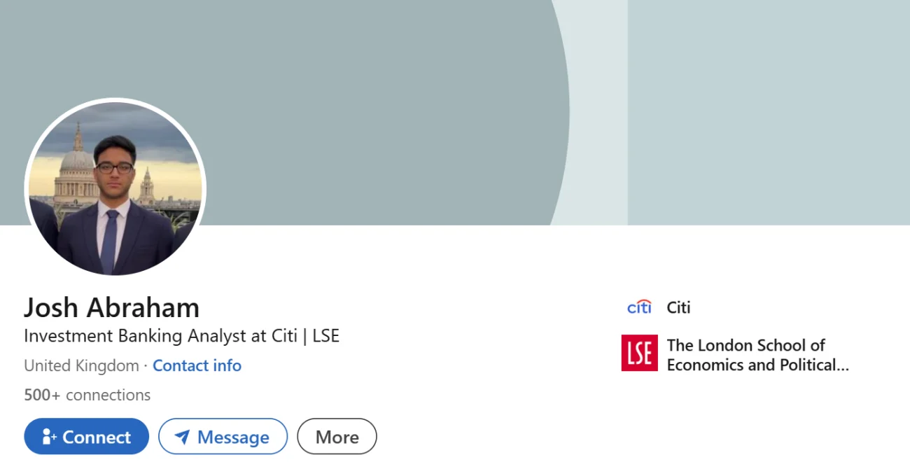 LinkedIn Headline Example For Financial Business Analyst