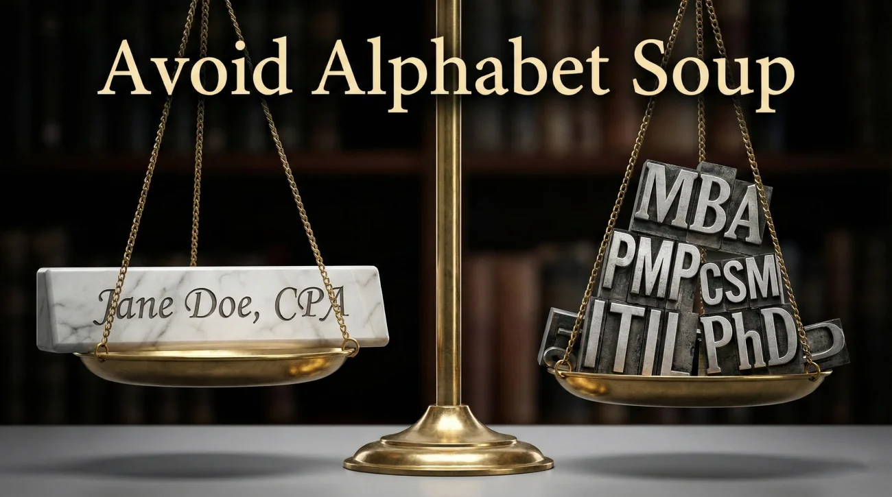 Avoid Alphabet Soup