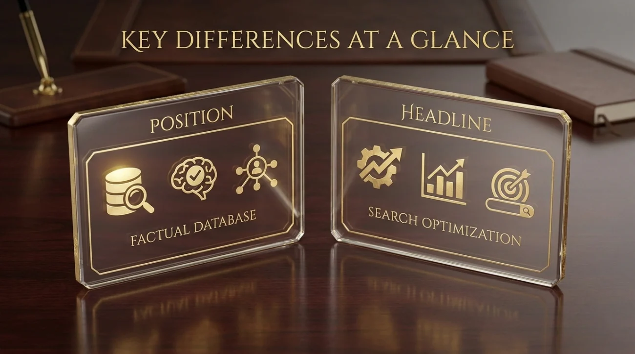 Comparison Of LinkedIn Headline And Position Fields
