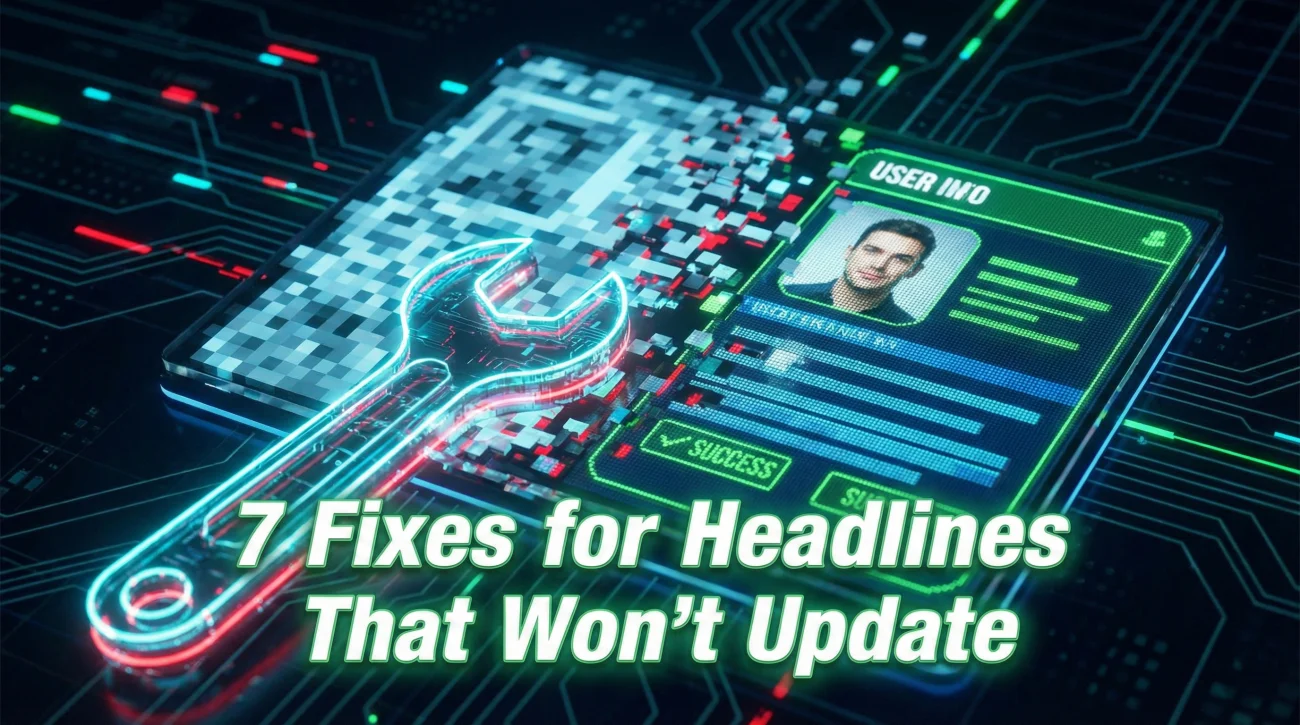 Fixing LinkedIn Headline Issues - Visual Metaphor