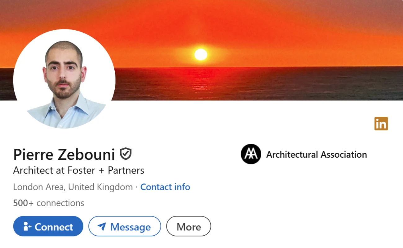 LinkedIn Headline Example For Architect