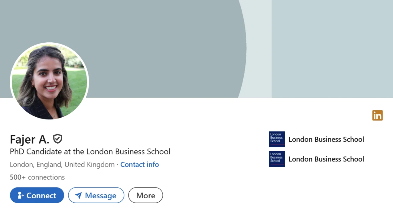 LinkedIn Headline Example For PhD Candidate