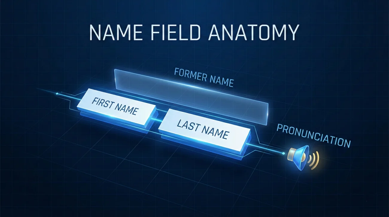Name Field Anatomy