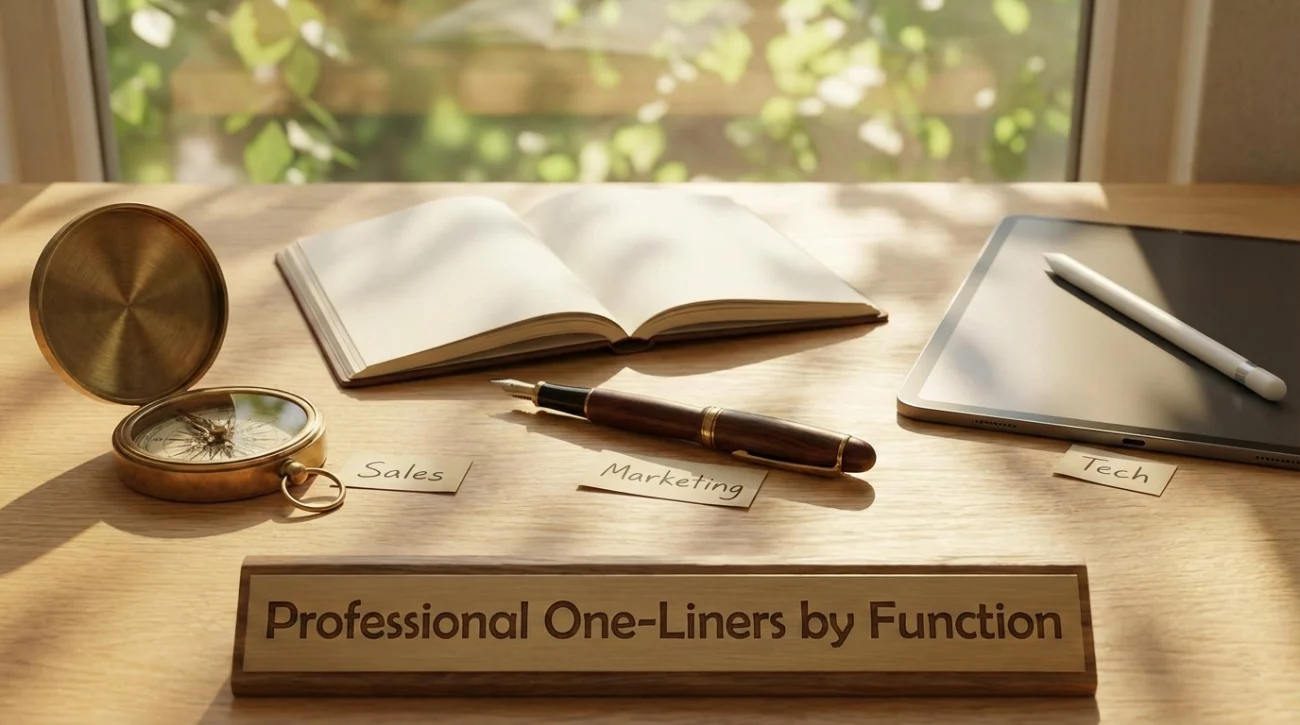 Professional LinkedIn One Liners By Function - Visual Metaphor