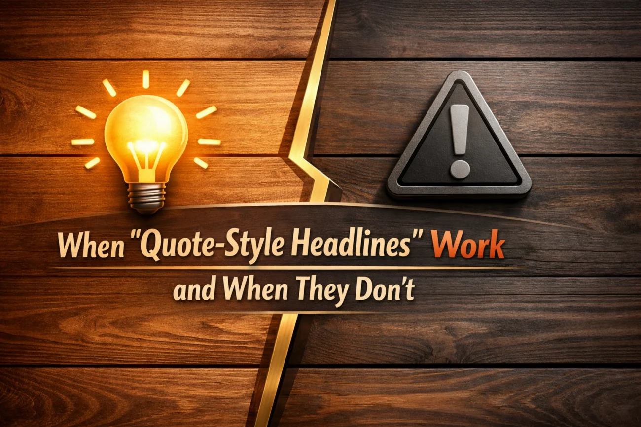 Strategic Use Of LinkedIn Quote Headlines - When To Apply