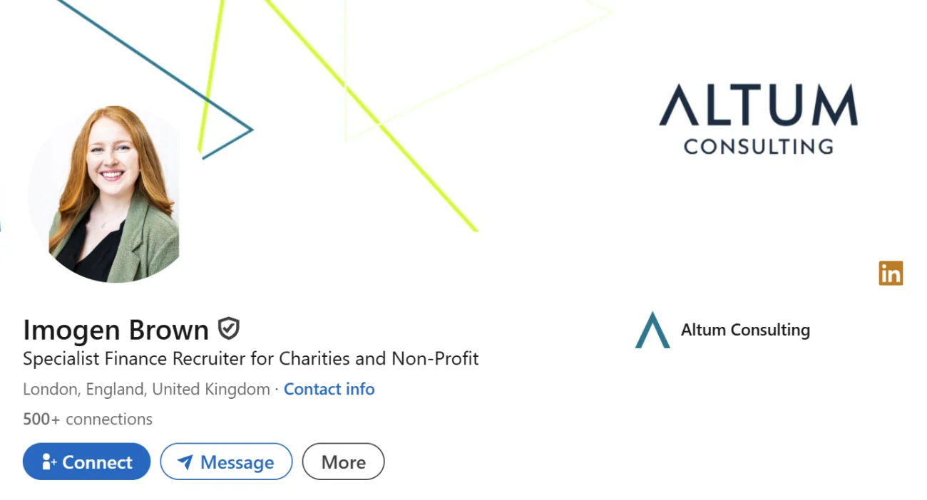 LinkedIn Headline Example For Non Profit Specialist